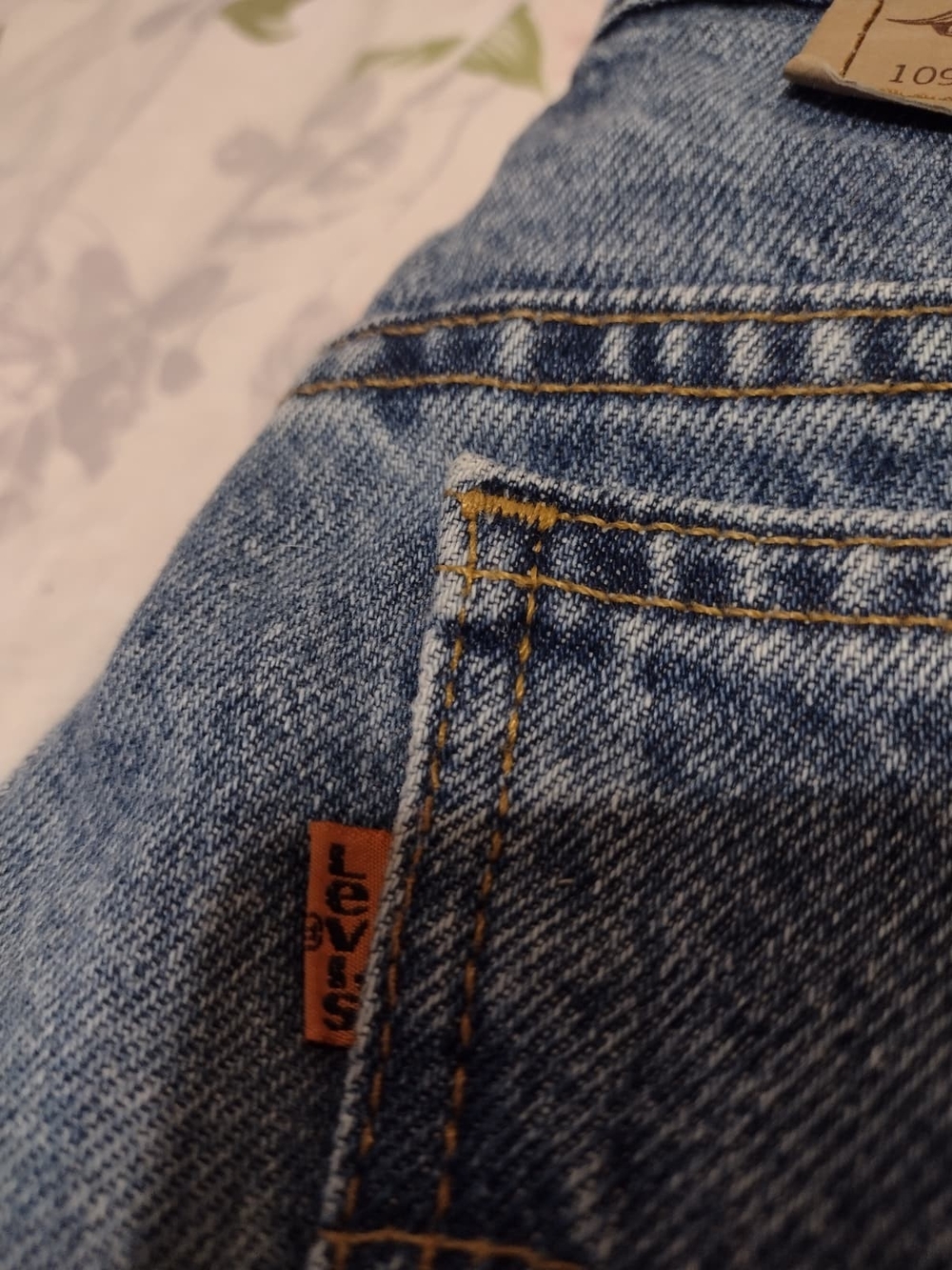 Levi's Orange Tab 950 Tapered Jeans 15 Long Relaxed Fit